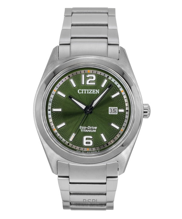 Citizen Eco-Drive Super Titanium Green Dial AW1641-81X miesten kello