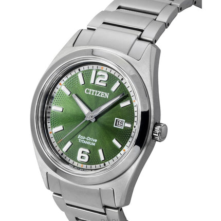 Citizen Eco-Drive Super Titanium Green Dial AW1641-81X miesten kello