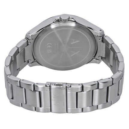 Armani Exchange AX2459 ruostumattomasta teräksestä valmistettu monitoiminen musta kellotaulu kvartsi miesten kello
