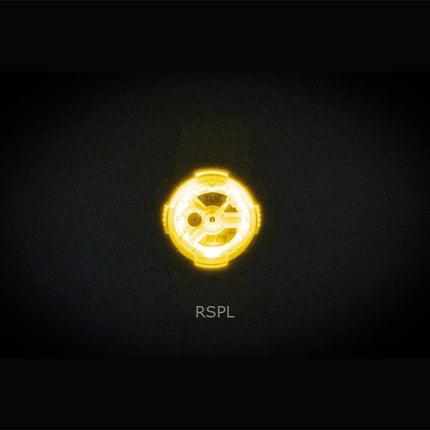 Casio Baby-G analoginen digitaalinen hartsiranneke, keltainen kellotaulu, kvartsi, BA-110AH-9A, 100M naisten kello