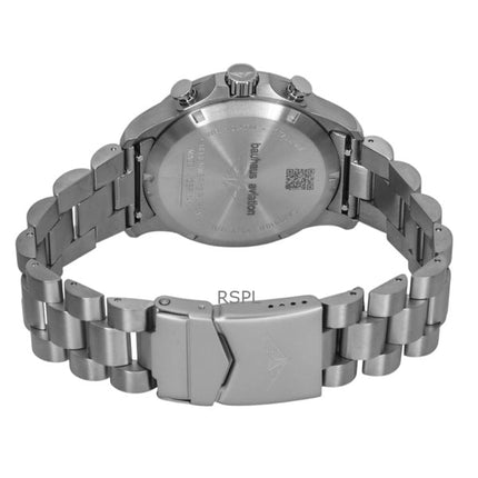 Bauhaus Aviation Chronograph Titanium Green Dial Quartz 2880M4 100M miesten kello