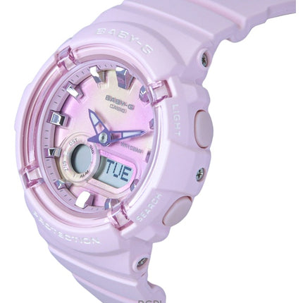 Casio Baby-G analoginen digitaalinen hartsiranneke monivärisellä kellotaululla kvartsi BGA-280TD-4A 100M naisten kello