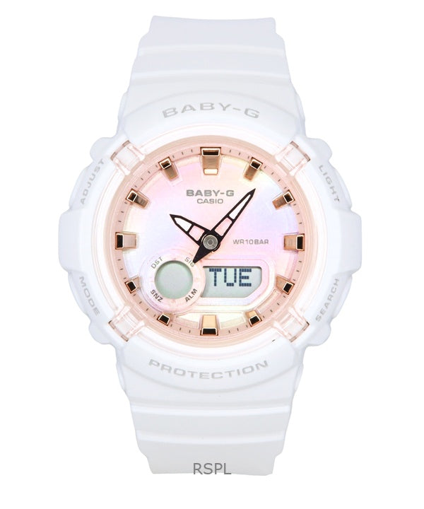 Casio Baby-G analoginen digitaalinen hartsiranneke monivärisellä kellotaululla kvartsi BGA-280TD-7A 100M naisten kello