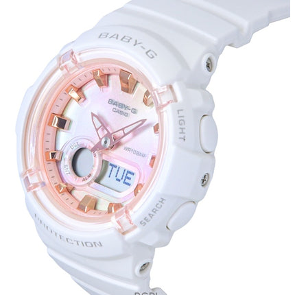 Casio Baby-G analoginen digitaalinen hartsiranneke monivärisellä kellotaululla kvartsi BGA-280TD-7A 100M naisten kello