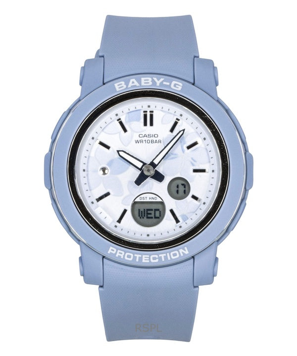 Casio Baby-G analoginen digitaalinen hartsiranneke monivärisellä kellotaululla kvartsi BGA-290FL-2A 100M naisten kello