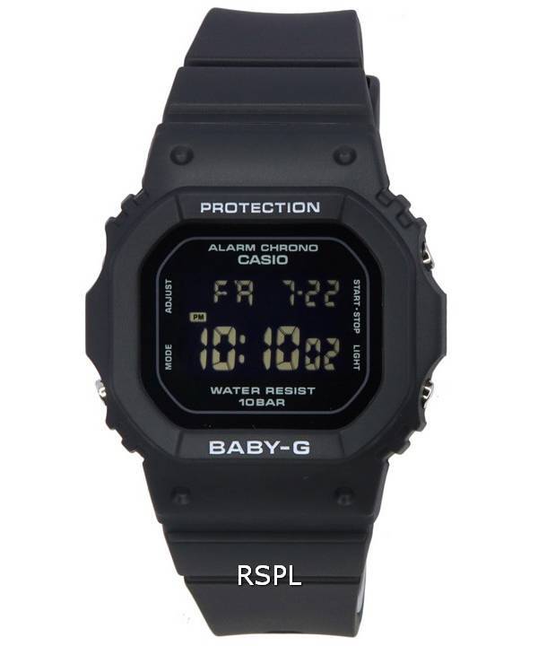 Casio Baby-G digitaalinen musta kellotaulu kvartsi BGD-565-1 BGD565-1 100M naisten kello