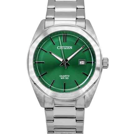 Citizen BI5110-54X ruostumattomasta teräksestä valmistettu vihreä kellotaulu kvartsi miesten kello