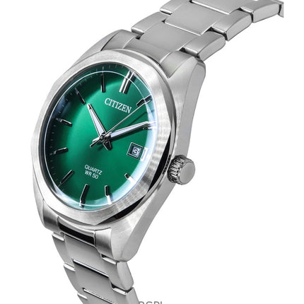 Citizen BI5110-54X ruostumattomasta teräksestä valmistettu vihreä kellotaulu kvartsi miesten kello