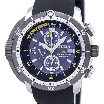 Kansalaisten Promaster Aqualand Diver Eco-Drive Chronograph BJ2127 16E Miesten Kello