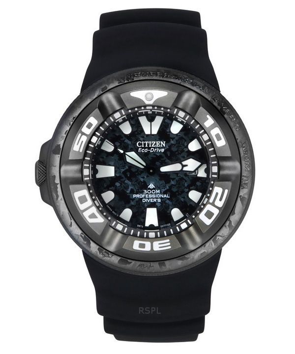 Citizen Eco-Drive Promaster Marine Godzilla Limited Edition musta kellotaulu Diver',s BJ8056-01E 300M miesten kello