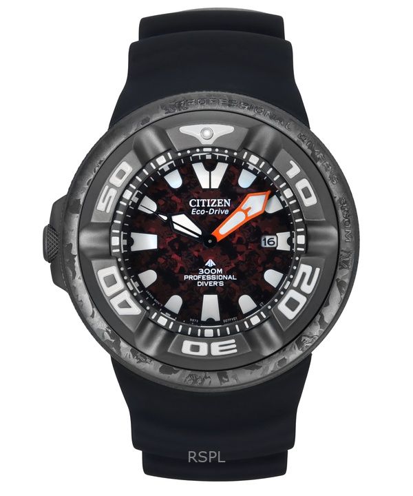 Citizen Eco-Drive Marine Godzilla Limited Edition Red Dial Diver',s BJ8059-03Z 300M miesten kello