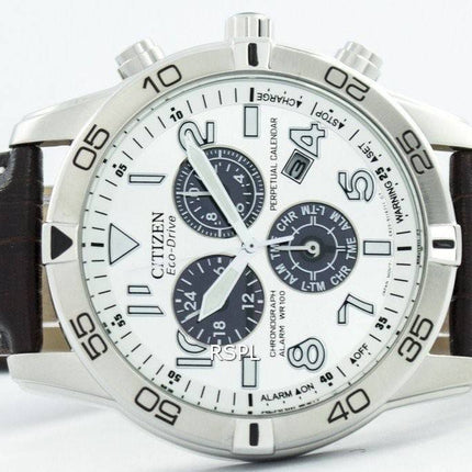 Citizen Eco-Drive ikuinen kalenteri Chronograph hälytys 100M BL5470-06A Miesten Kello
