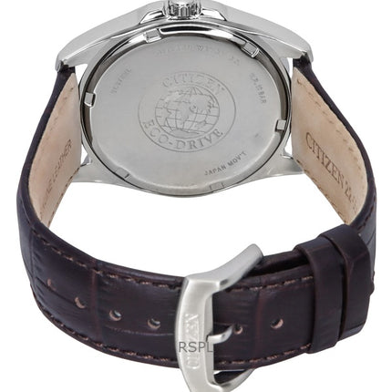 Citizen Eco-Drive nahkaranneke sininen kellotaulu BM7108-22L 100M miesten kello