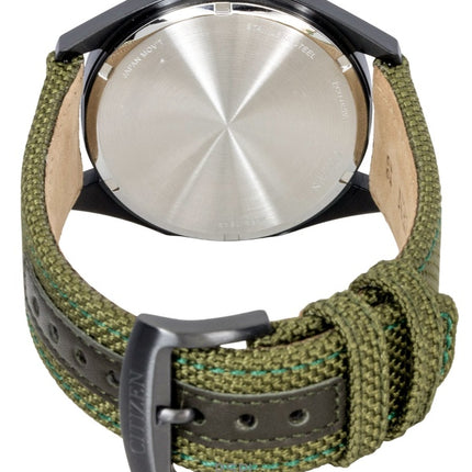 Citizen Eco-Drive Active Sport nailonranneke vihreällä kellotaululla BM7635-01X 100M miesten kello