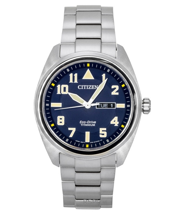 Citizen Garrison Super Titanium Blue Dial Eco Drive BM8560-88L miesten kello