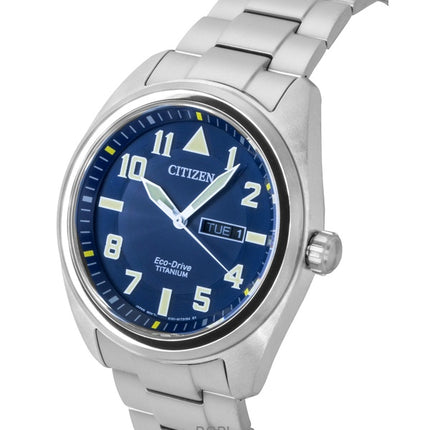 Citizen Garrison Super Titanium Blue Dial Eco Drive BM8560-88L miesten kello