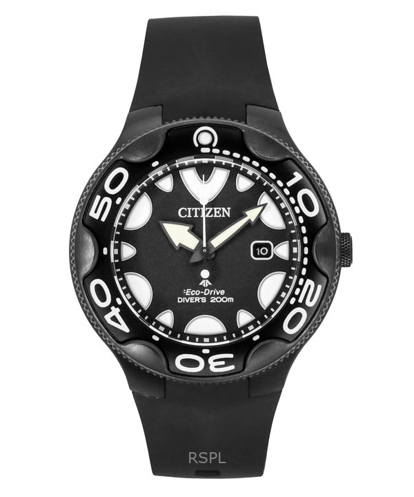 Citizen Promaster Eco-Drive Orca polyuretaaniranneke mustalla kellotaululla Diver's BN0235-01E 200M miesten kello