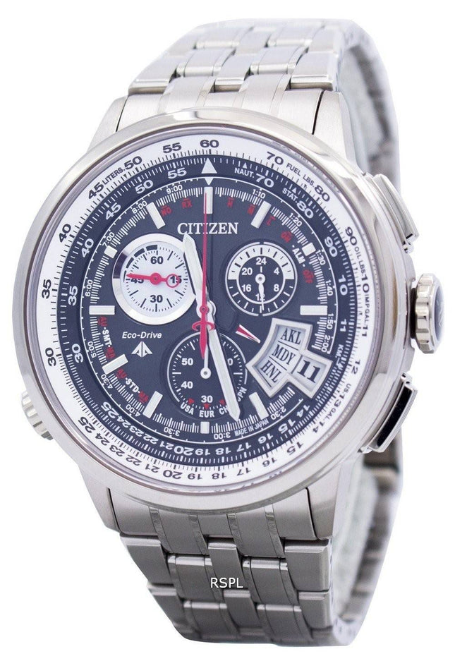 Kansalaisten titaani Promaster Radio-ohjattavat BY0010-52E BY0010 maailman aika Miesten kello