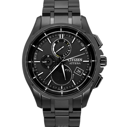 Citizen Attesa radio-ohjattu Super Titanium Black Dial Eco-Drive BY1006-62E 100M miesten kello