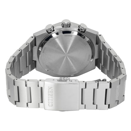 Citizen Zenshin Super Titanium Chronograph Green Dial Eco-Drive CA4610-85X 100M miesten kello