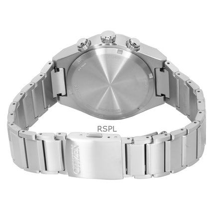 Citizen Zenshin Chronograph Super Titanium White Dial Eco-Drive CA4690-51A 100M miesten kello