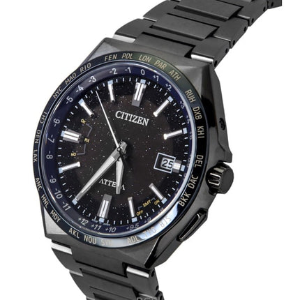 Citizen Attesa Perpetual Calendar Super Titanium Black Dial Eco-Drive CB0217-71E 100M miesten kello