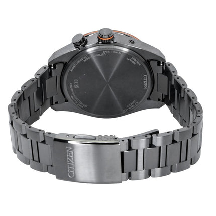 Citizen Attesa Radio-ohjattava titaani musta kellotaulu Eco-Drive CB0286-61E 100M miesten kello