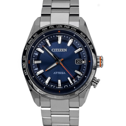 Citizen Attesa ACT Line Super Titanium Blue Dial Eco-Drive CB0287-68L 100M miesten kello