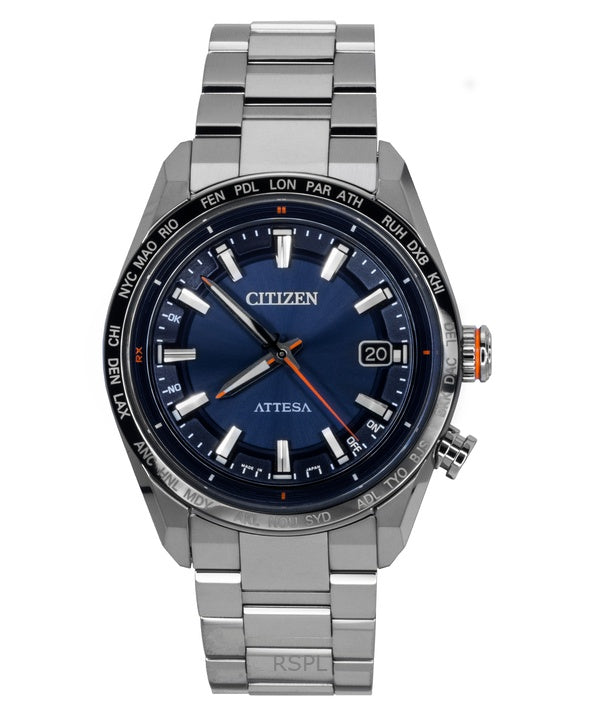 Citizen Attesa ACT Line Super Titanium Blue Dial Eco-Drive CB0287-68L 100M miesten kello