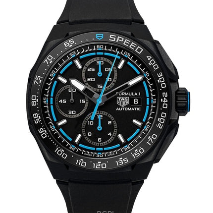 Tag Heuer Formula 1 Chronograph -kumiranneke, musta kellotaulu, automaattinen sukeltajan CBZ2084.FT8097 200M miesten kello