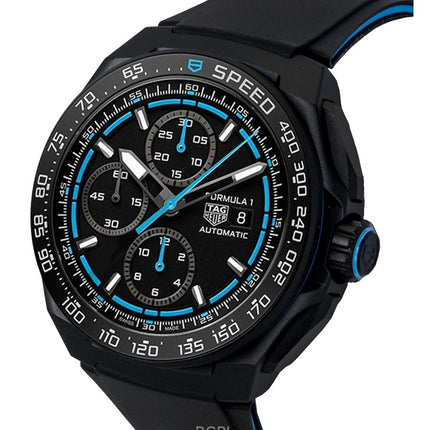 Tag Heuer Formula 1 Chronograph -kumiranneke, musta kellotaulu, automaattinen sukeltajan CBZ2084.FT8097 200M miesten kello