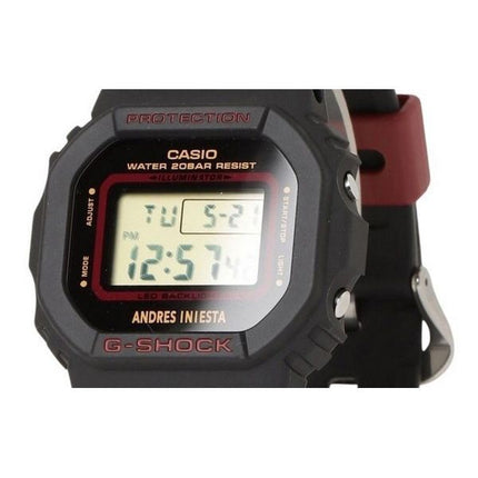 Casio G-Shock Digital Andres Iniesta Collaboration Hartsihihna Kvartsi DW-5600AI-1 200M Miesten kello