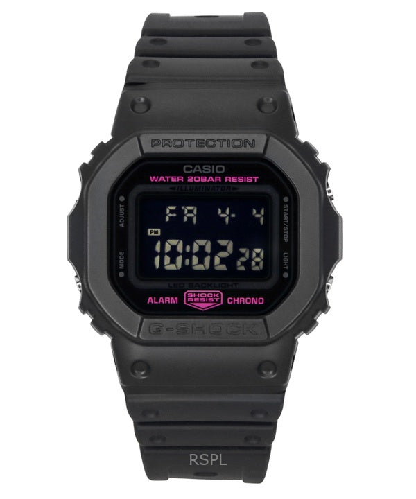 Casio G-Shock digitaalinen vaaleanpunainen nauha biopohjainen hartsihihna kvartsi DW-5600PK-1 200M naisten kello
