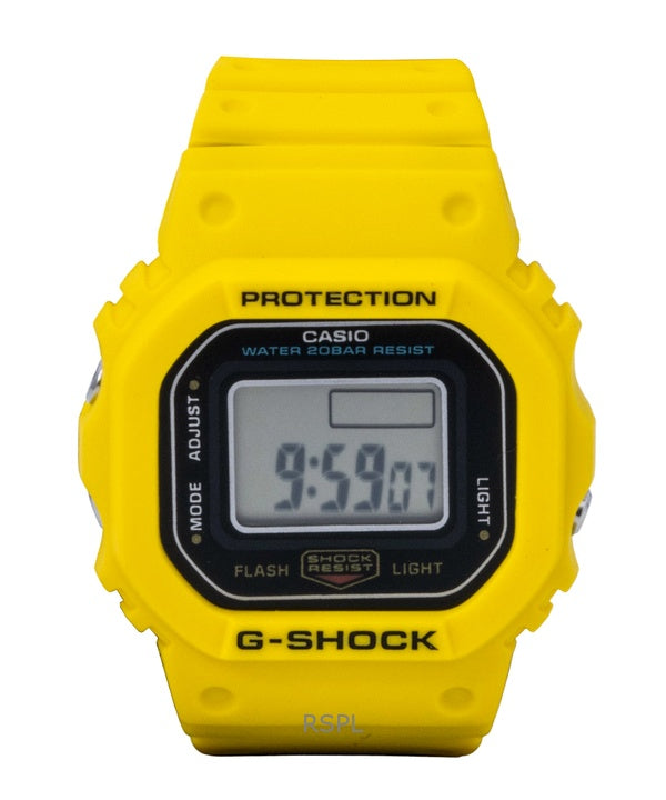 Casio G-Shock Nano Digital keltainen biopohjainen hartsiranneke kvartsi DWN-5600-9 200M unisex-kello