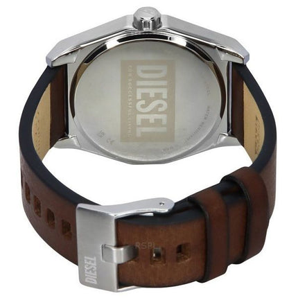 Diesel Scraper Nahkahihna Sininen Kellotaulu Quartz DZ2174 Miesten kello