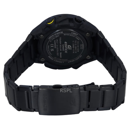 Casio Edifice Windflow analoginen digitaalinen älypuhelinlinkki mustalla soittaa kestävää aurinkoenergiaa käyttävä ECB-2200RC-1A9 100M miesten kello