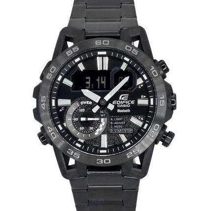 Casio Edifice Sospensione Smartphone Link Bluetooth Analoginen digitaalinen musta kellotaulu kvartsi ECB-40BK-1A 100 miesten kel
