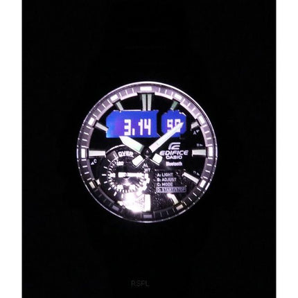 Casio Edifice Sospensione Smartphone Link Bluetooth Analoginen digitaalinen musta kellotaulu kvartsi ECB-40BK-1A 100 miesten kel