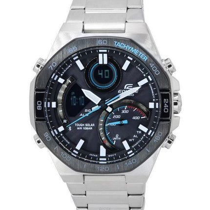 Casio Edifice Mobile Link Analoginen digitaalinen harmaa kellotaulu aurinkopaneeli ECB-950DB-1A 100M miesten kello