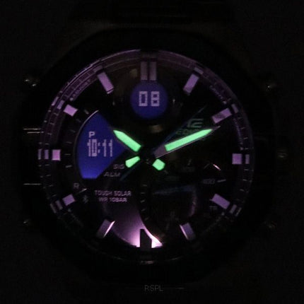 Casio Edifice Mobile Link Analoginen digitaalinen harmaa kellotaulu aurinkopaneeli ECB-950DB-1A 100M miesten kello