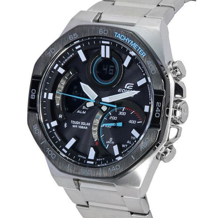 Casio Edifice Mobile Link Analoginen digitaalinen harmaa kellotaulu aurinkopaneeli ECB-950DB-1A 100M miesten kello
