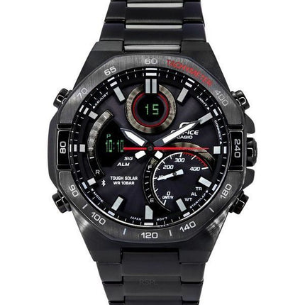 Casio Edifice Analoginen digitaalinen mobiililinkki musta kellotaulu Tough Solar ECB-950DC-1A 100M miesten kello