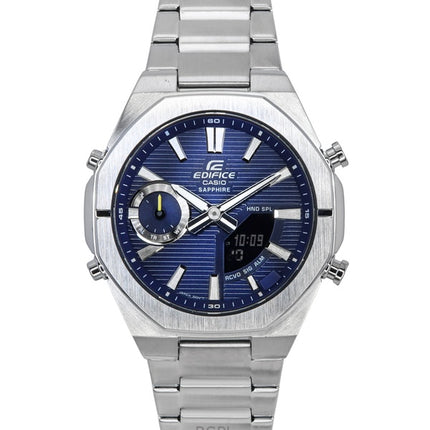 Casio Edifice analoginen digitaalinen älypuhelinlinkki sinisellä soittaa kestävää aurinkokennon ECB-S10D-2A 100M miesten kello