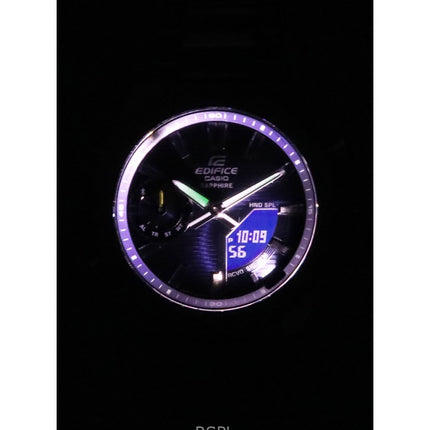 Casio Edifice analoginen digitaalinen älypuhelinlinkki sinisellä soittaa kestävää aurinkokennon ECB-S10D-2A 100M miesten kello