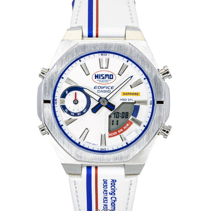 Casio Edifice analoginen digitaalinen NISMO Heritage Edition älypuhelinlinkki hopeisella kellotaululla kvartsi ECB-S10NIS-7A 100M miesten kello
