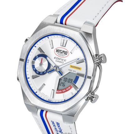 Casio Edifice analoginen digitaalinen NISMO Heritage Edition älypuhelinlinkki hopeisella kellotaululla kvartsi ECB-S10NIS-7A 100M miesten kello