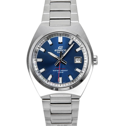 Casio Edifice analoginen ruostumattomasta teräksestä valmistettu sinisellä kellotaululla varustettu kvartsi EFB-109D-2AV 100M miesten kello