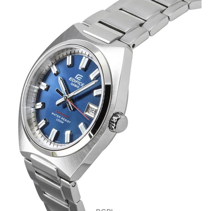 Casio Edifice analoginen ruostumattomasta teräksestä valmistettu sinisellä kellotaululla varustettu kvartsi EFB-109D-2AV 100M miesten kello