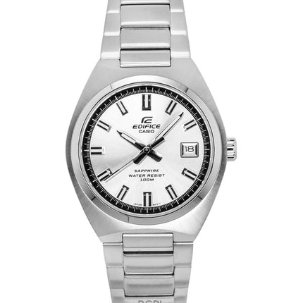 Casio Edifice analoginen ruostumattomasta teräksestä valmistettu hopeinen kellotaulu kvartsi EFB-109D-7AV 100M miesten kello