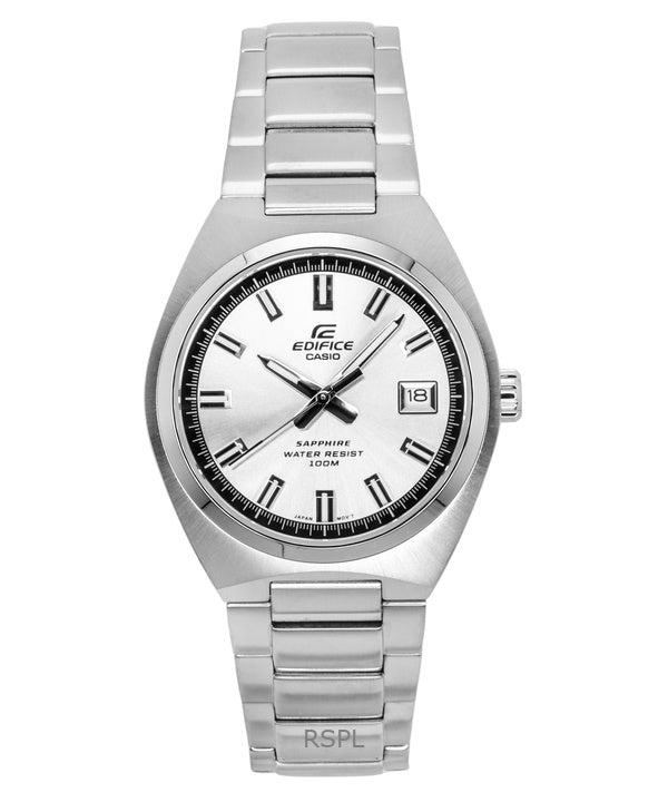 Casio Edifice analoginen ruostumattomasta teräksestä valmistettu hopeinen kellotaulu kvartsi EFB-109D-7AV 100M miesten kello